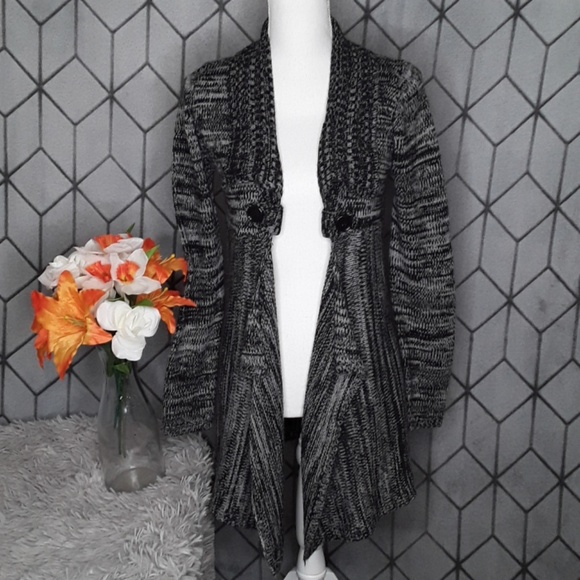 Derek Heart Sweaters - Derek Heart Open Knitted Heathered Cardigan